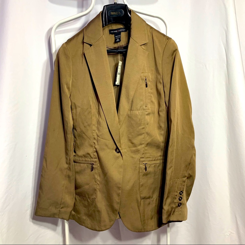 Bronze / Brown Silky Thin Trench Coat New York